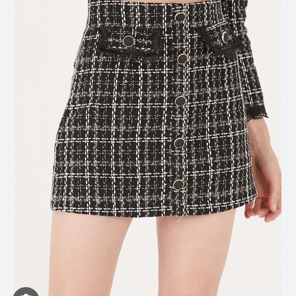 Storets - Black & White Tweed “Ayla” Skort Set - S (fits XS) - Picture 2 of 5